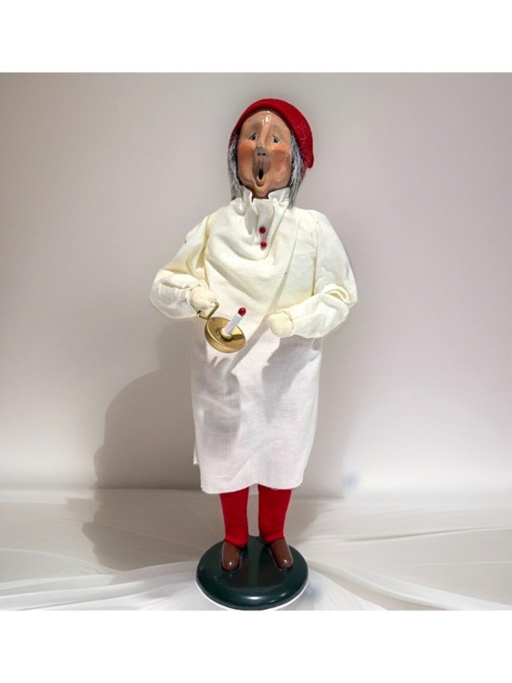 Byers Choice Caroler Ebenezer Scrooge Christmas Carol Candle 1984 1991 Retired